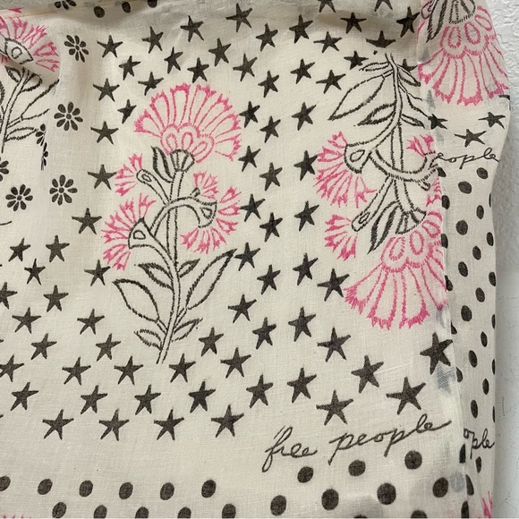 🆕 2 Free People lightweight muslin, market day, reusable shopping totes M/L - Picture 3 of 3